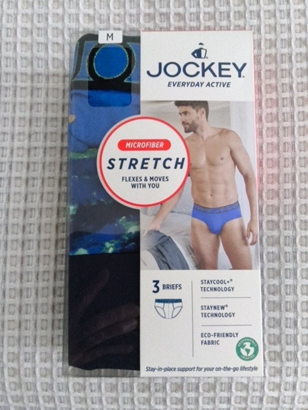 Jockey Men's Microfiber Stretch Briefs - Blue
